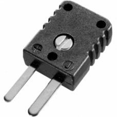 CONECTOR TERMOPAR TIPO K MINI MACHO NEGRA AÉREO