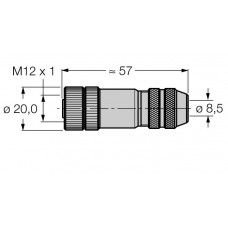 Conector Hembra confeccionable TURCK BMWS8151-8.5