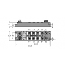 TURCK Fieldbus I/O module PROFIBUS-DP FLDP-IOM88-0001